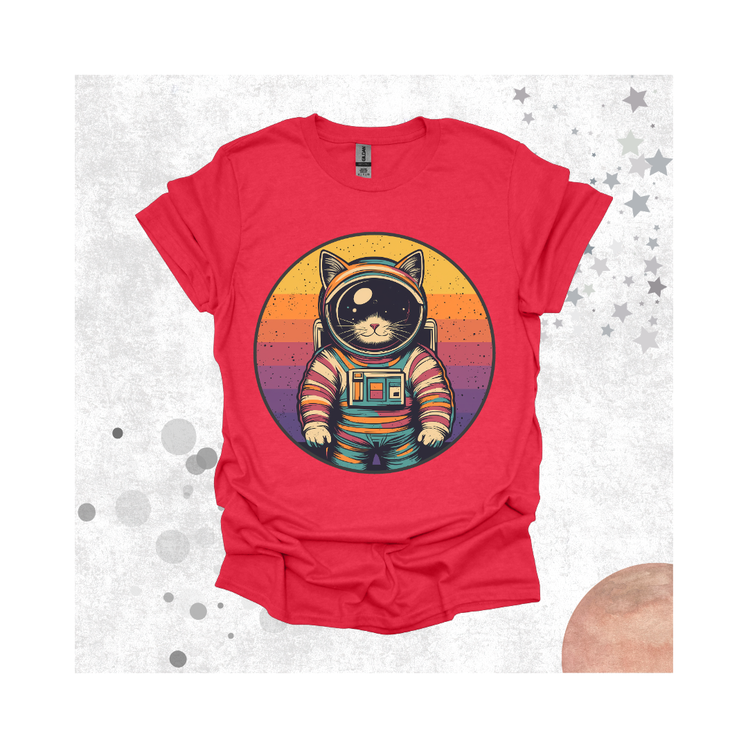 Rainbow Space Cat T-Shirt