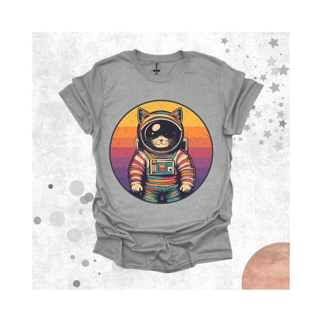 Rainbow Space Cat T-Shirt