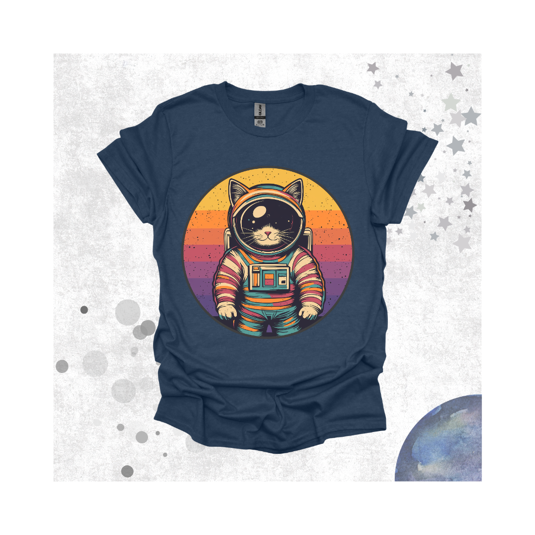 Rainbow Space Cat T-Shirt