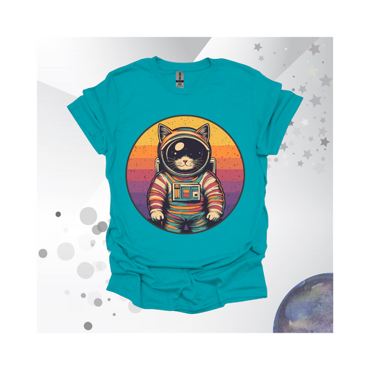 Rainbow Space Cat T-Shirt