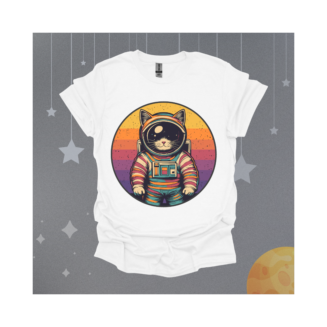 Rainbow Space Cat T-Shirt