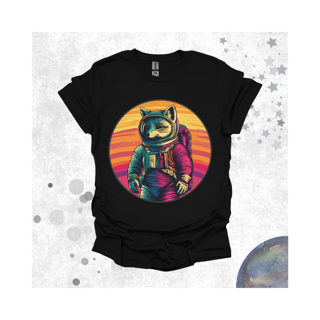 Rainbow Space Fox T-Shirt