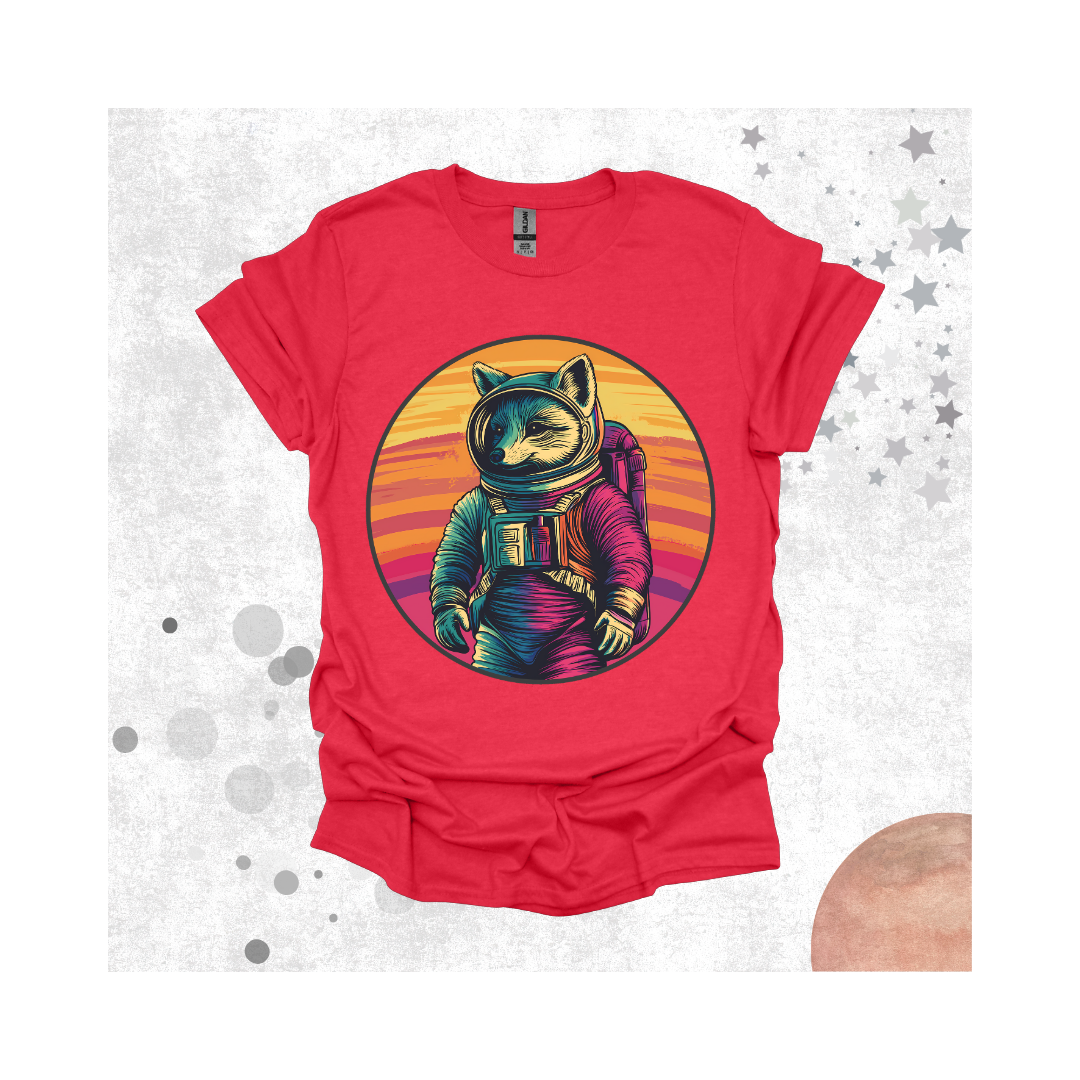 Rainbow Space Fox T-Shirt