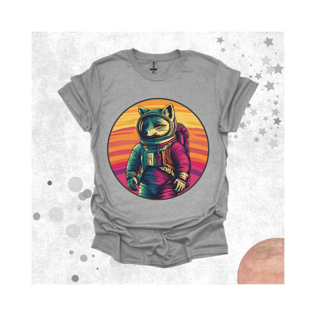 Rainbow Space Fox T-Shirt