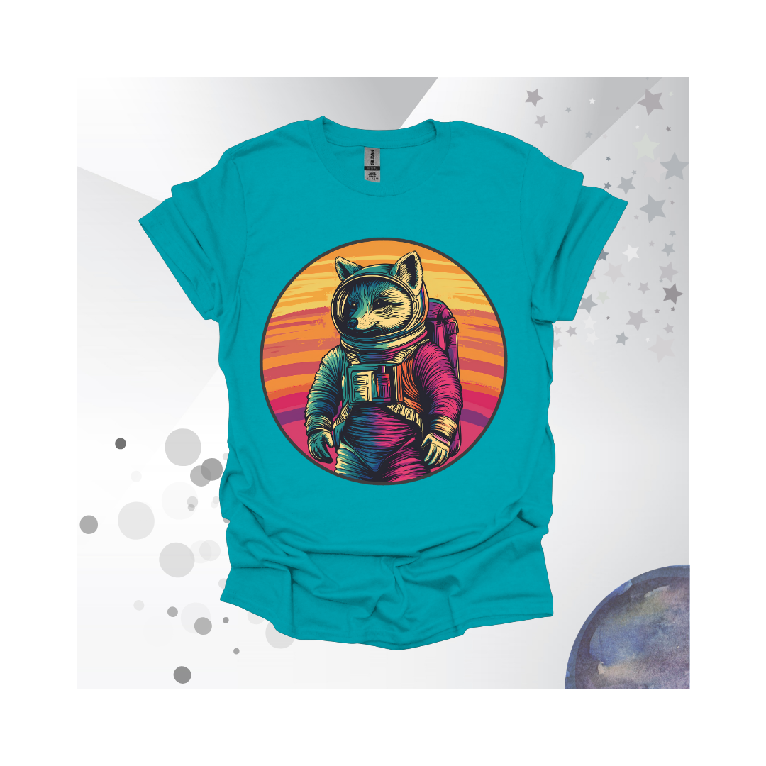 Rainbow Space Fox T-Shirt