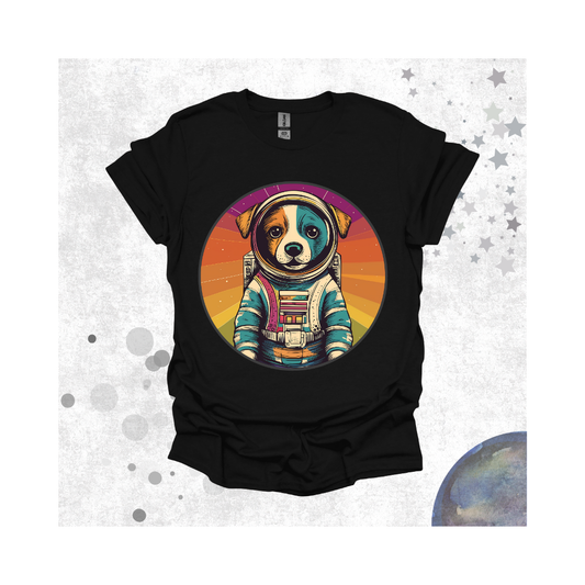 Rainbow Space Dog T-Shirt